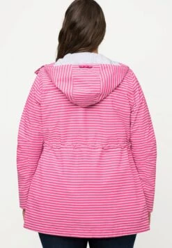Ulla Popken Kurtka Przeciwdeszczowa - Fuchsia Roze -Ulla Popken 2a9565d3ded24e0394770c5fca8c490b