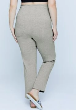 Ulla Popken Spodnie Materiałowe - Grau Melange -Ulla Popken 2aecdeafb2764306840f9b97fd0f3978