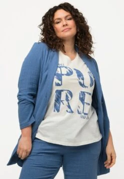 Ulla Popken T-shirt Z Nadrukiem - Blanc Cassé -Ulla Popken 2be3b1a2d9be49a48306b587e7f7a1d2