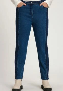 Ulla Popken INSET STRETCH MOM - Jeansy Straight Leg - Blue Denim