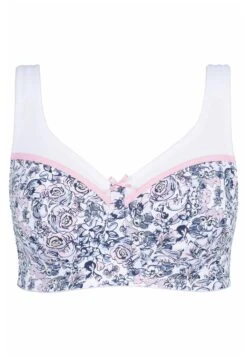 Ulla Popken ROSE - Stanik Sportowy Z Lekkim Wsparciem - Off White -Ulla Popken 2d093a4c3c16446b99a49c2466a799a3