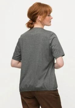 Ulla Popken T-shirt Z Nadrukiem - Gris Chiné -Ulla Popken 2e0d6dcb603742a4a1d5b8ade2f6fc2f