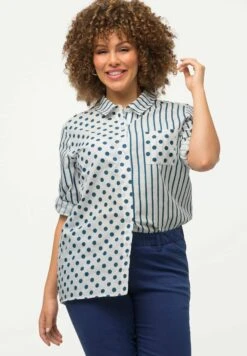 Ulla Popken Koszula - Indigo 9 Ulla Popken Koszula - Indigo -Ulla Popken 2e10547fad364ecebe591117a7cc4367