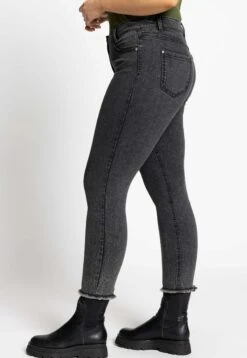 Ulla Popken Jeansy Skinny Fit - Dunkelgrau Denim -Ulla Popken 2e2a52cd6e74476dbba4bd4bcdc79be3