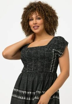 Ulla Popken Długa Sukienka - Black -Ulla Popken 32c3479245174b98a01c4f3616dbcbdb