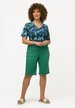 Ulla Popken Szorty - Smaragdgroen -Ulla Popken 337d011fe6ad40daa5a91be359f6bf39