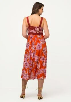 Ulla Popken Sukienka Z Dżerseju - Bright Orange -Ulla Popken 34a426b7dc70485aa2ab4131baef19a5