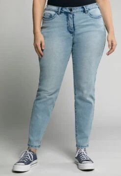 Ulla Popken Jeansy Zwężane - Light Blue