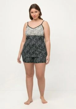 Ulla Popken Piżama - Black -Ulla Popken 35b96dc4d3c243c291a954ee4c558bbc