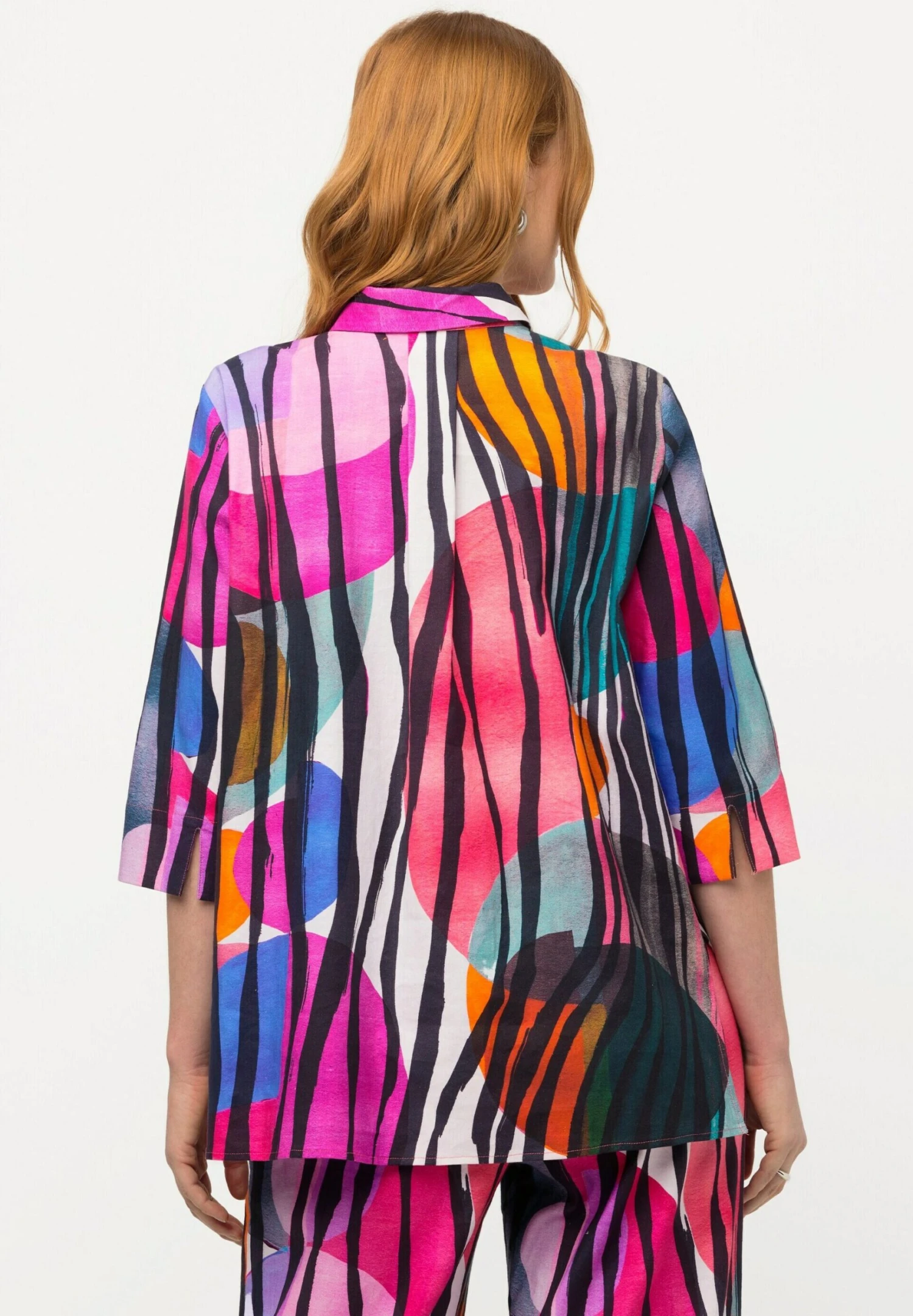 Ulla Popken COL ET MANCHES 3/4 - Koszula - Blanc Neige 4 Ulla Popken COL ET MANCHES 3/4 - Koszula - Blanc Neige - obrazek 2