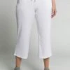 Ulla Popken Spodnie Materiałowe - Schneeweiß