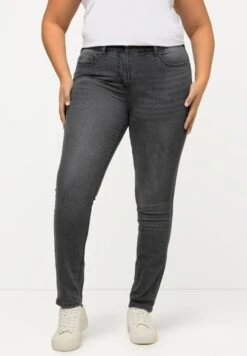 Ulla Popken GROSSE GRÖSSEN SARAH, 5-POCKET, HIG - Jeansy Slim Fit - Grey Denim 13 Ulla Popken GROSSE GRÖSSEN SARAH, 5-POCKET, HIG - Jeansy Slim Fit - Grey Denim -Ulla Popken 38bb4eed340a4a6f82ff97ce1fc8ad86