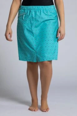 Ulla Popken Szorty - Aqua Foncé