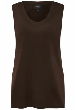 Ulla Popken Top - Marron Pin -Ulla Popken 3a79eaeb372349d48a73ef6035da860d