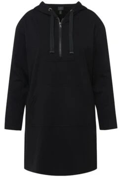 Ulla Popken Bluza Z Kapturem - Zwart -Ulla Popken 3a99fec044104d3b8cc8133a91c91b84