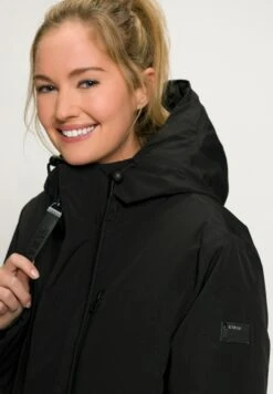 Ulla Popken Kurtka Przeciwdeszczowa - Schwarz -Ulla Popken 3c112eec0f674b9e8e8ceb4cdbbaf1f3