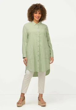 Ulla Popken LANGARM - Koszula - Agavengrün