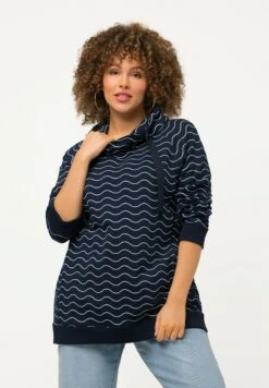 Ulla Popken Bluza - Bleu Nuit Mat -Ulla Popken 3c9b21d6bb6e49d0991c1ff935c1d799