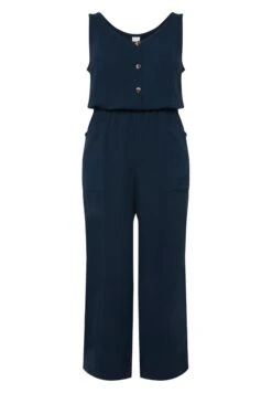 Ulla Popken 7/8-LÄNGE MUSSELIN V-AUSSCHNITT ÄRMELLOS - Kombinezon - Marine 11 Ulla Popken 7/8-LÄNGE MUSSELIN V-AUSSCHNITT ÄRMELLOS - Kombinezon - Marine -Ulla Popken 3cba58457cbe4743a437399534a99d39