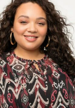 Ulla Popken Bluzka - Zwart -Ulla Popken 3cd3a62b486c493d933ff479bea66306