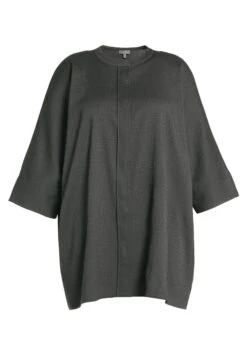 Ulla Popken OVERSIZED - Bluzka - Hellgrau Mélange