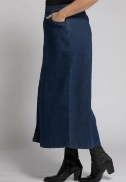 Ulla Popken Spódnica Trapezowa - Dark Blue Denim -Ulla Popken 3d017b7529c241ccb6bbda0807141720