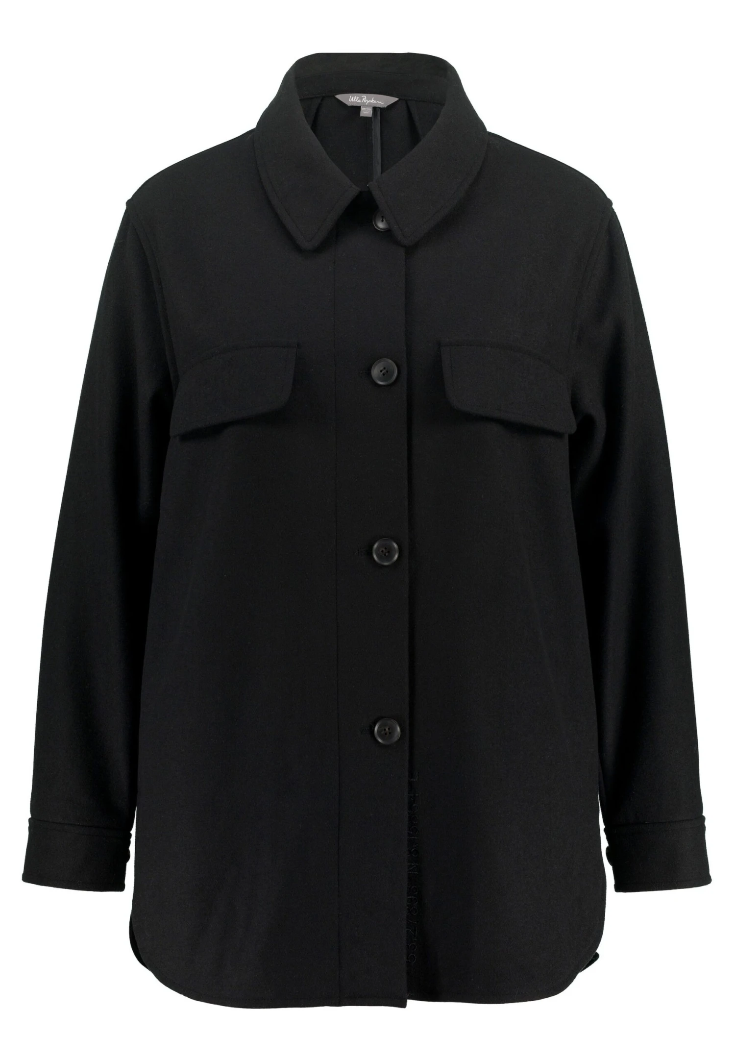 Ulla Popken Klasyczny Płaszcz - Noir 7 Ulla Popken Klasyczny Płaszcz - Noir - obrazek 5