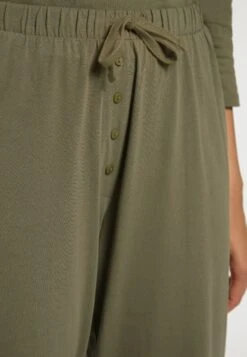 Ulla Popken SIERKNOPEN, ELASTISCHE BAND, ZAKKEN - Spodnie Od Piżamy - Lodengroen -Ulla Popken 3e00b134054d469b905118a2e53a2304