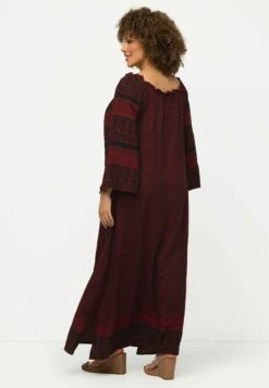 Ulla Popken Długa Sukienka - Rouge Bordeaux -Ulla Popken 3e45fd0780b747cda91513faf83e2496