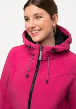 Ulla Popken Krótki Płaszcz - Rose Vif Magenta -Ulla Popken 4117f6381dbc40ba97101e5ceeaa0fb4