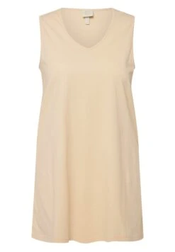 Ulla Popken A-LINIE V-AUSSCHNITT ÄRMELLOS - Top - Popcorn -Ulla Popken 41b2aeb675ca4372887e8580278ed560