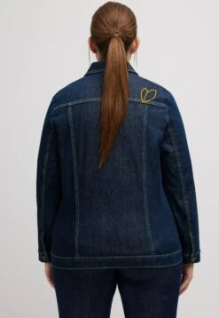 Ulla Popken Kurtka Jeansowa - Blue Denim -Ulla Popken 424042cb13db48fb8a0288c6f065a8cd