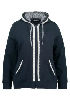 Ulla Popken Bluza Rozpinana - Bleu Marine -Ulla Popken 429a8c8eaa474a9c95eca176d7527c8b
