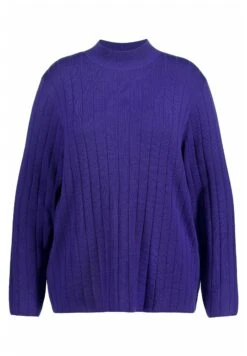 Ulla Popken STEHKRAGEN LANGARM - Sweter - Lila -Ulla Popken 429e587fe51c431695ae9b316adbef3b