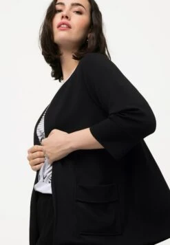 Ulla Popken MANCHES 3/4 COUPE OUVERTE - Żakiet - Noir -Ulla Popken 443de953f20f45128b73c9fab33c5382