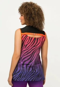 Ulla Popken TANK ANIMALMUSTER A-LINIE V-AUSSCHNITT ÄRMELLOS - Top - Neon Rot -Ulla Popken 44b3a3ecb8d94b1eb8f29f4f2a483076