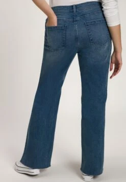 Ulla Popken Jeansy Dzwony - Blue -Ulla Popken 45f105cda7dd48cab68588bc763e971e