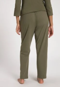 Ulla Popken SIERKNOPEN, ELASTISCHE BAND, ZAKKEN - Spodnie Od Piżamy - Lodengroen -Ulla Popken 48882307f37c4c63b78943ccd9ef6cc0