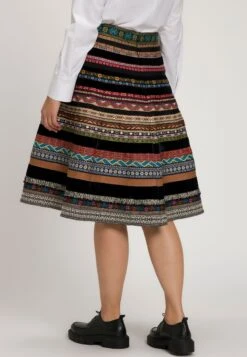 Ulla Popken Spódnica Trapezowa - Multicolore -Ulla Popken 490648f5d0cd42a9bb4ba7e25a1682c7