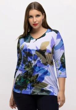 Ulla Popken Bluzka Z Długim Rękawem - Kobaltblau -Ulla Popken 4a2aa8e849c94d2f8b6c08538bbc240e