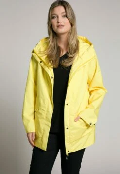 Ulla Popken Kurtka Przeciwdeszczowa - Jaune Clair