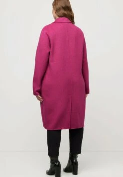 Ulla Popken Klasyczny Płaszcz - Orientpink -Ulla Popken 4b2d9b88d9604c38af9ca5d5db0fe643