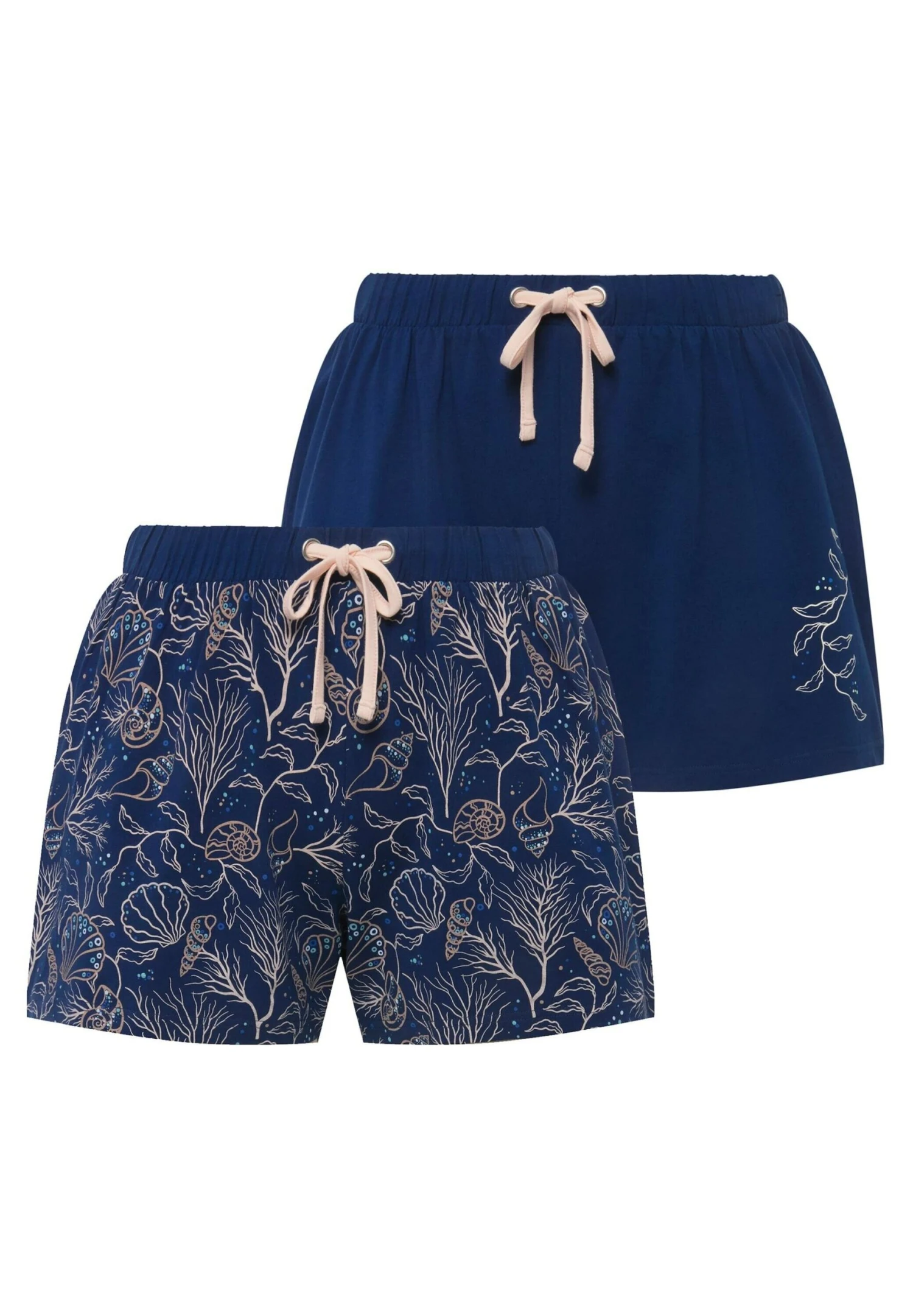 Ulla Popken 2 PER-PACK MUSCHELN BINDEBAND - Spodnie Od Piżamy - Tinte 7 Ulla Popken 2 PER-PACK MUSCHELN BINDEBAND - Spodnie Od Piżamy - Tinte - obrazek 5