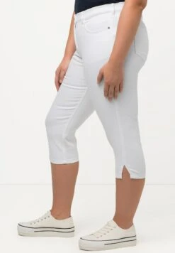 Ulla Popken Szorty Jeansowe - White Denim 10 Ulla Popken Szorty Jeansowe - White Denim -Ulla Popken 4cce3ef41325405e911959a6616b356c