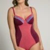 Ulla Popken EFFET SCINTILLANT - Kostium Kąpielowy - Pourpre 2 Ulla Popken EFFET SCINTILLANT - Kostium Kąpielowy - Pourpre -Ulla Popken 4da36716287a488e8f1f965687c3c83e