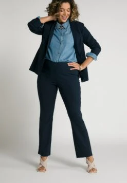Ulla Popken Spodnie Materiałowe - Marine -Ulla Popken 4ddeaa774a0b45099d689e0689d56c16