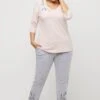 Ulla Popken Piżama - Pale Pink -Ulla Popken 4f940824c5ca49d489d40c788a610294