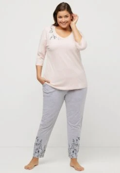 Ulla Popken Piżama - Pale Pink