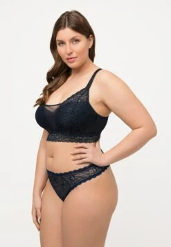 Ulla Popken Biustonosz Z Fiszbiną - Bleu Nuit -Ulla Popken 4ff5d06113be4324b42ab978882ad60f