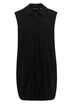 Ulla Popken SWEATWESTE, STRUKTUR, HEMDKRAGEN, ÄRMELLOS - Kamizelka - Schwarz 9 Ulla Popken SWEATWESTE, STRUKTUR, HEMDKRAGEN, ÄRMELLOS - Kamizelka - Schwarz -Ulla Popken 515a142f3d19436885c8ca50d92c39ef